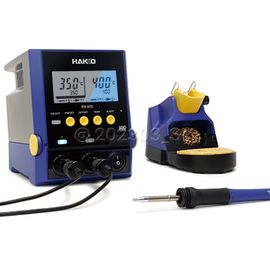 HAKKO Dual Ports Soldering Iron Station, Temperature Controlled Soldering Machine FX-972, PC Management Temperature Setting (MAX. 50 to 550 Celsius), ESD Safe, Composite heater type